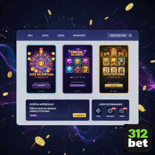 Ilustração de Explore as Recompensas VIP na 312bet e Slots Empolgantes
